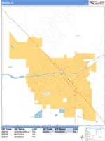 Madera Wall Map Zip Code