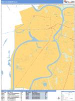 West Sacramento Wall Map Zip Code