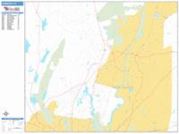 Hamden Wall Map Zip Code