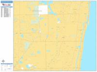 Pompano Beach Wall Map Zip Code