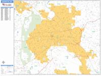 Marietta Wall Map Zip Code