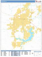 Springfield Wall Map Zip Code