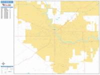 South Bend Wall Map Zip Code