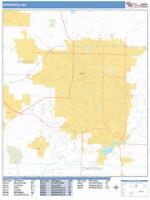 Springfield Wall Map Zip Code