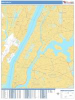 New York Wall Map Zip Code