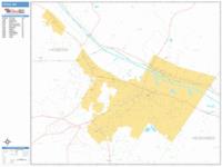 Utica Wall Map Zip Code