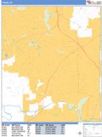 Tigard Wall Map Zip Code