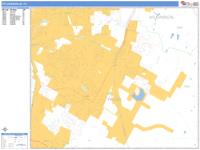 Pflugerville Wall Map Zip Code