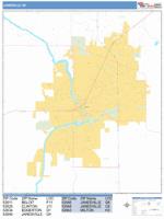 Janesville Wall Map