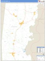 Choctaw County, AL Wall Map