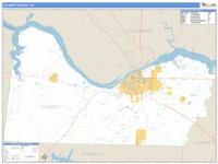 Colbert County, AL Wall Map Zip Code