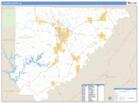 Cullman County, AL Wall Map