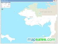 Nome County, AK Wall Map Zip Code