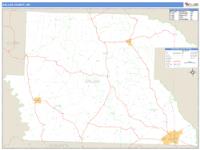 Dallas County, AR Wall Map Zip Code