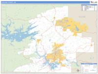 Garland County, AR Wall Map Zip Code