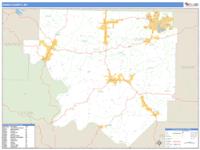 Izard County, AR Wall Map Zip Code