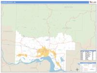 Johnson County, AR Wall Map Zip Code