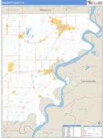 Mississippi County, AR Wall Map Zip Code