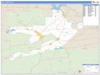 Yell County, AR Wall Map Zip Code