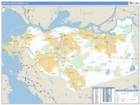 Contra Costa County, CA Wall Map