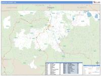 Siskiyou County, CA Wall Map