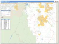 Douglas County, CO Wall Map Zip Code