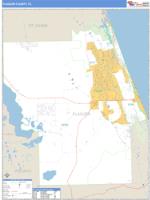 Flagler County, FL Wall Map Zip Code