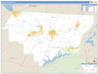 Gadsden County, FL Wall Map Zip Code