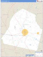 Candler County, GA Wall Map Zip Code