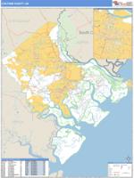 Chatham County, GA Wall Map