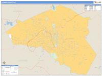 Clarke County, GA Wall Map