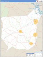 Franklin County, GA Wall Map Zip Code