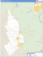 Habersham County, GA Wall Map