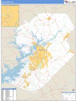 Hall County, GA Wall Map Zip Code