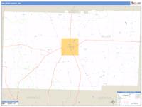 Miller County, GA Wall Map Zip Code