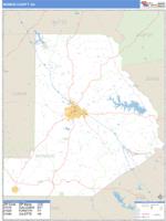 Monroe County, GA Wall Map Zip Code