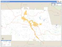 Pickens County, GA Wall Map Zip Code