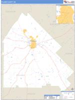 Pulaski County, GA Wall Map Zip Code