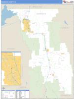 Bannock County, ID Wall Map Zip Code