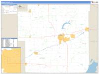 Bond County, IL Wall Map Zip Code