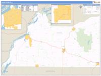 Cass County, IL Wall Map