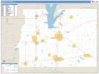 Franklin County, IL Wall Map Zip Code