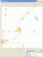 Marion County, IL Wall Map Zip Code