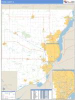 Peoria County, IL Wall Map