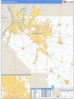 St. Clair County, IL Wall Map Zip Code