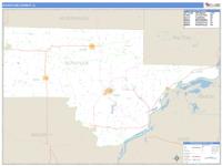 Schuyler County, IL Wall Map Zip Code