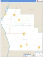 Scott County, IL Wall Map Zip Code