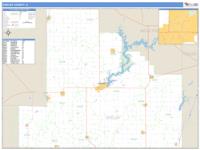 Shelby County, IL Wall Map Zip Code