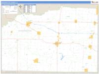 Washington County, IL Wall Map