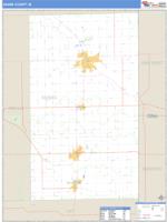 Adams County, IN Wall Map Zip Code